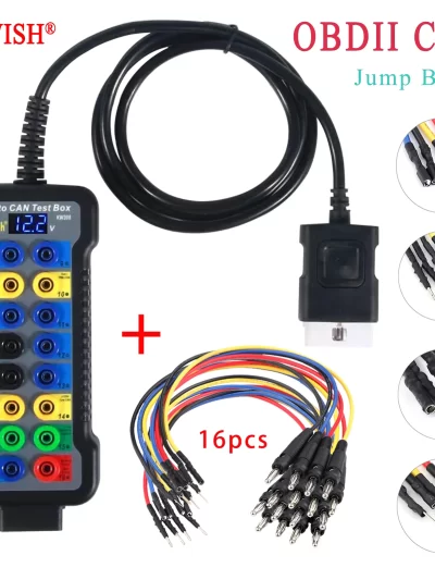 Free Shipping!2020 New Auto car Break out Box OBDII obd Breakout Box Car Protocol Detector car obd2 interface car monitor KW308