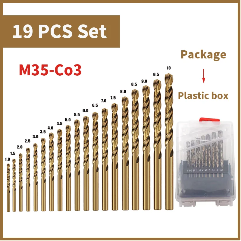 Cobalt High Speed Steel Twist Drill Bit M35 Stainless Steel Tool Set Of Drills Accessories For Metal Stainless Steel Drilling - Image 10