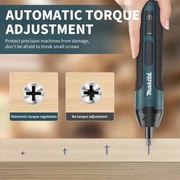 Makita Cordless Electric Screwdriver 1300mah Rechargeable Adjustment Power Drill Multi-function Disassembly Torque Repair Tools - Image 6