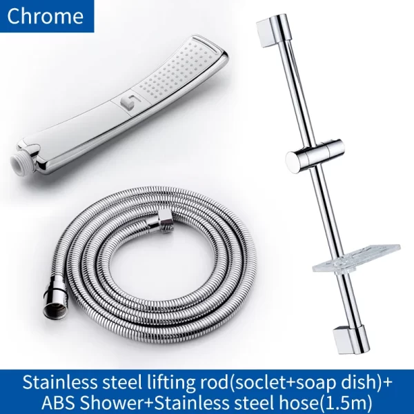 Waterfall 2 Function Hand Held Shower Head High Pressure Rain Shower Sprayer Set Water Saving - Image 17