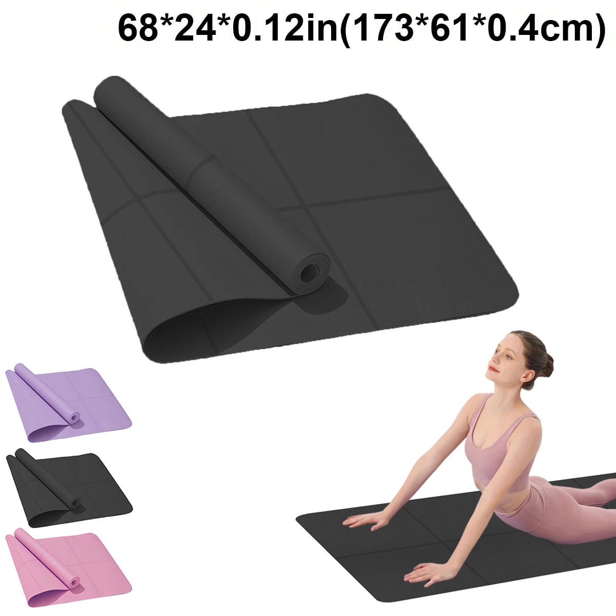 Yoga mat sports fitness EVA comfortable foam 4mm thick yoga mat sports yoga
