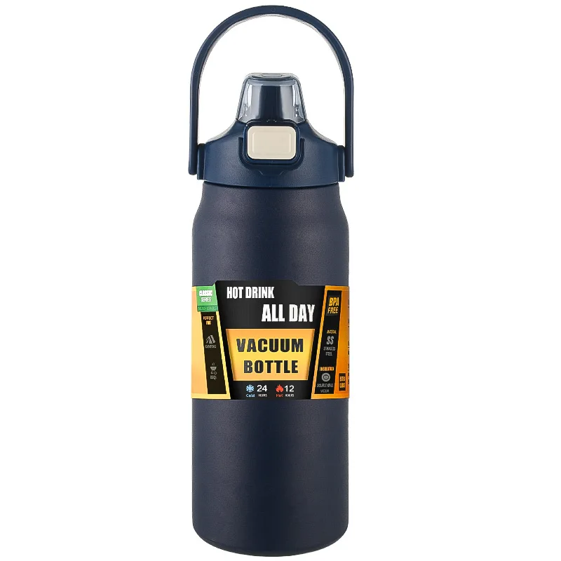 Portable Thermos with Straw 304 Stainless Steel Thermal Mug Tumbler Coffee Cup Sports Vacuum Flasks Cold and Hot Water Bottle - Image 12