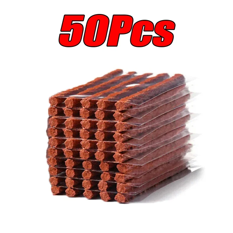 5-50Pcs Car Tire Repair Tool Kit with Rubber Strip Tubeless Tyre Puncture Studding Plug - Image 9