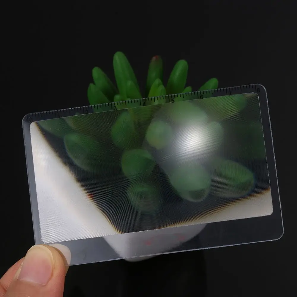 Card Size With Scale Reading Glass Fresnel Lens Outdoor Focused Ignition Book Page Magnification Magnifier Sheet X3 Magnifying - Image 15