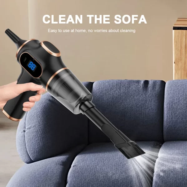 ABS Wireless Car Vacuum Cleaner Home Appliance Sofa Office High-Power - Image 2