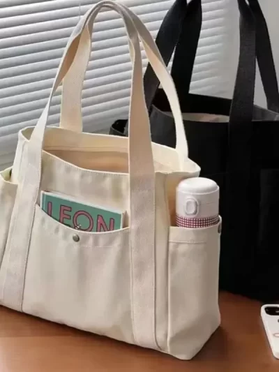 Large Capacity Tote Canvas Shoulder Bag
