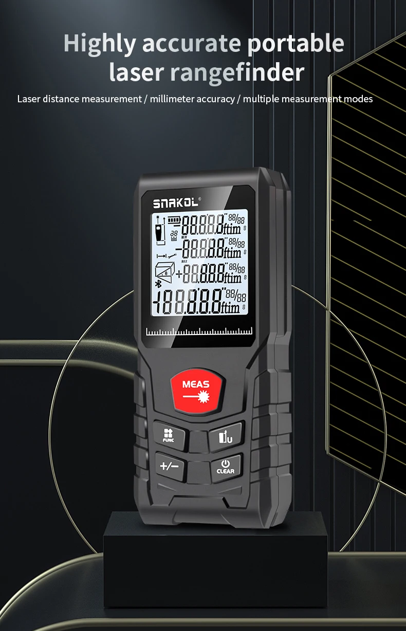 Snakol Laser Distance Meter 50m 70m 100m 120m Rangefinder Profesional Range Finder Digital Tape Measure - Image 15