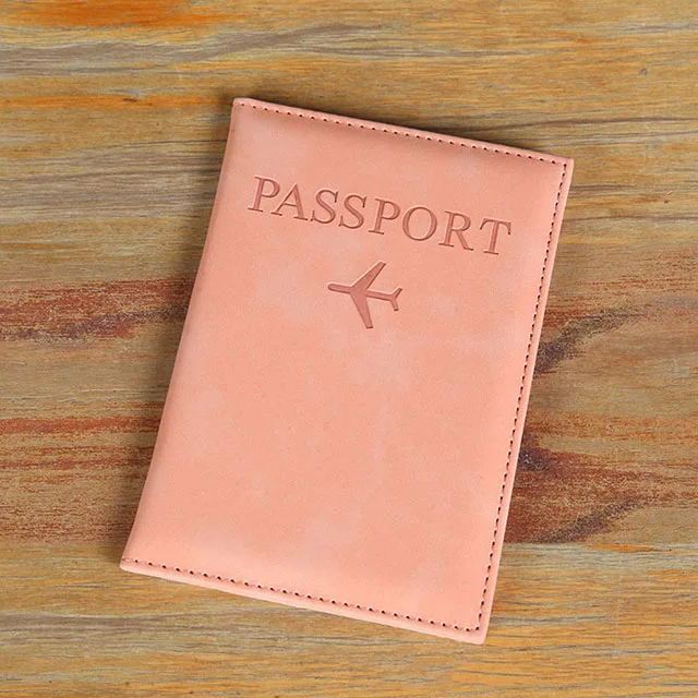 Lover The World Map Passport Cover Hot Stamping Simple Plane Women Men Travel Passport Case - Image 14