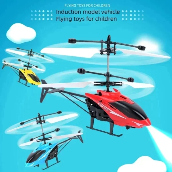 Rechargeable Mini RC Drone Remote Safe Fall-resistant RC Helicopters Drone(No remote control battery)
