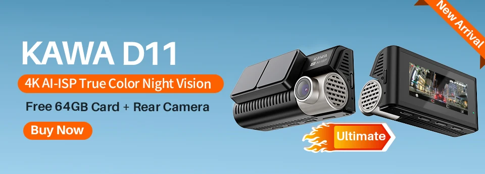 2K KAWA MINI 3 Pro Cameras for Car DVR Tiny Dash Cam 24 Parking Auto Video Recorder WiFi APP Voice Control Car dashcam - Image 8