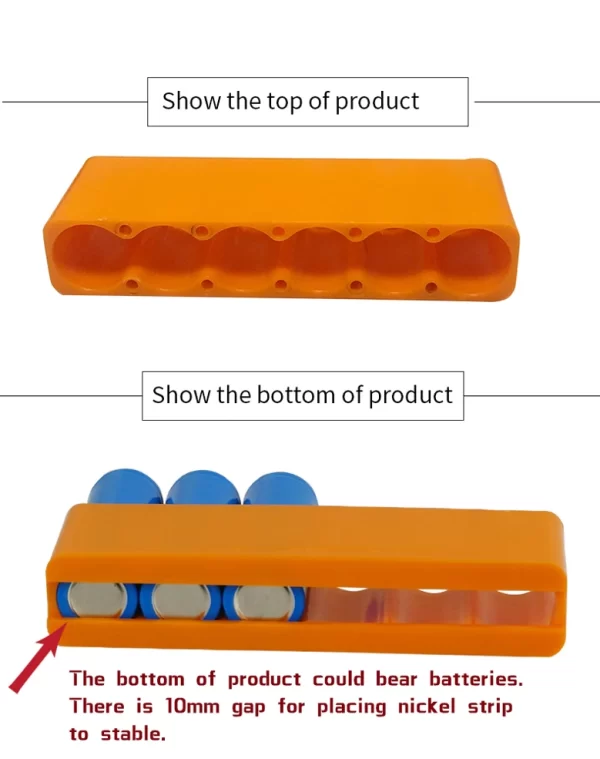 18650Battery Pack Fixture For Spot Welder Single Row Double Sided Spot Welding Plastic Fixed Fixture Battery Pack Soldering Tool - Image 13