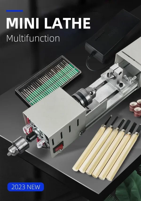12-24V Buddha Bead Machine Multifunction Mini Lathe Compact Lathe Turning Center for Wood Sanding Polishing Jewelry Rotary Tools - Image 10
