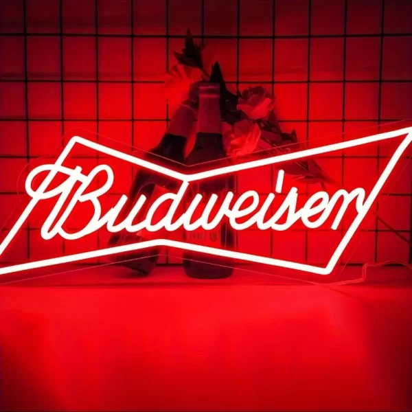 budweiser logo beer bar Neon Signs  Bar Neon Beer Light Sign - Image 7