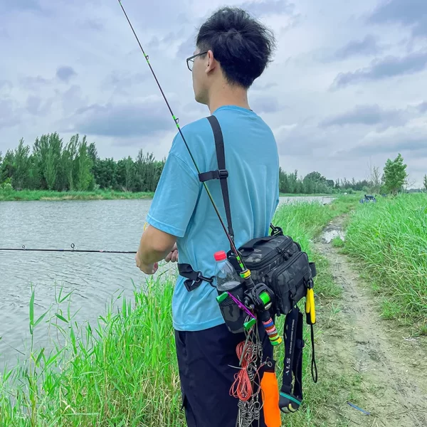 Multifunctional Fishing Tackle Shoulder Bag Storage Bag Portable Fishing Rod Holder - Image 11
