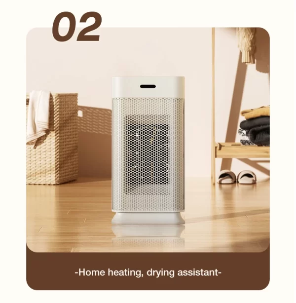 Portable PTC ceramic electric heater with multi-stage adjustment, silent, small household fan - Image 22