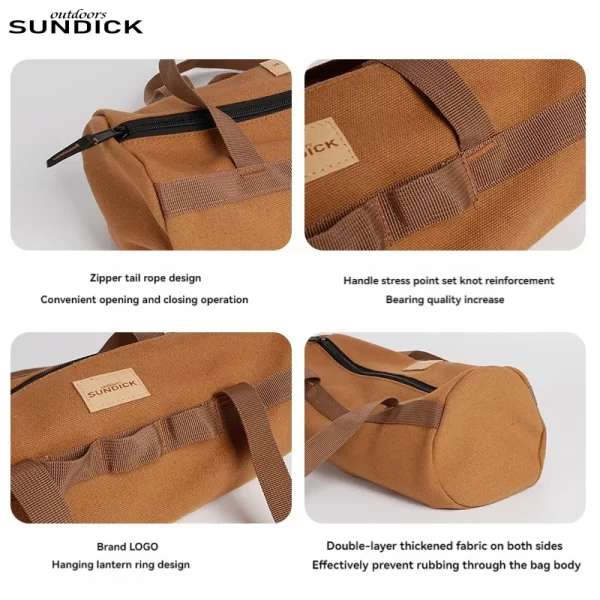 Outdoor Picnic Carrying Case Camping Bag Cutlery Pouch Larg Capacity Tableware Handbag - Image 3
