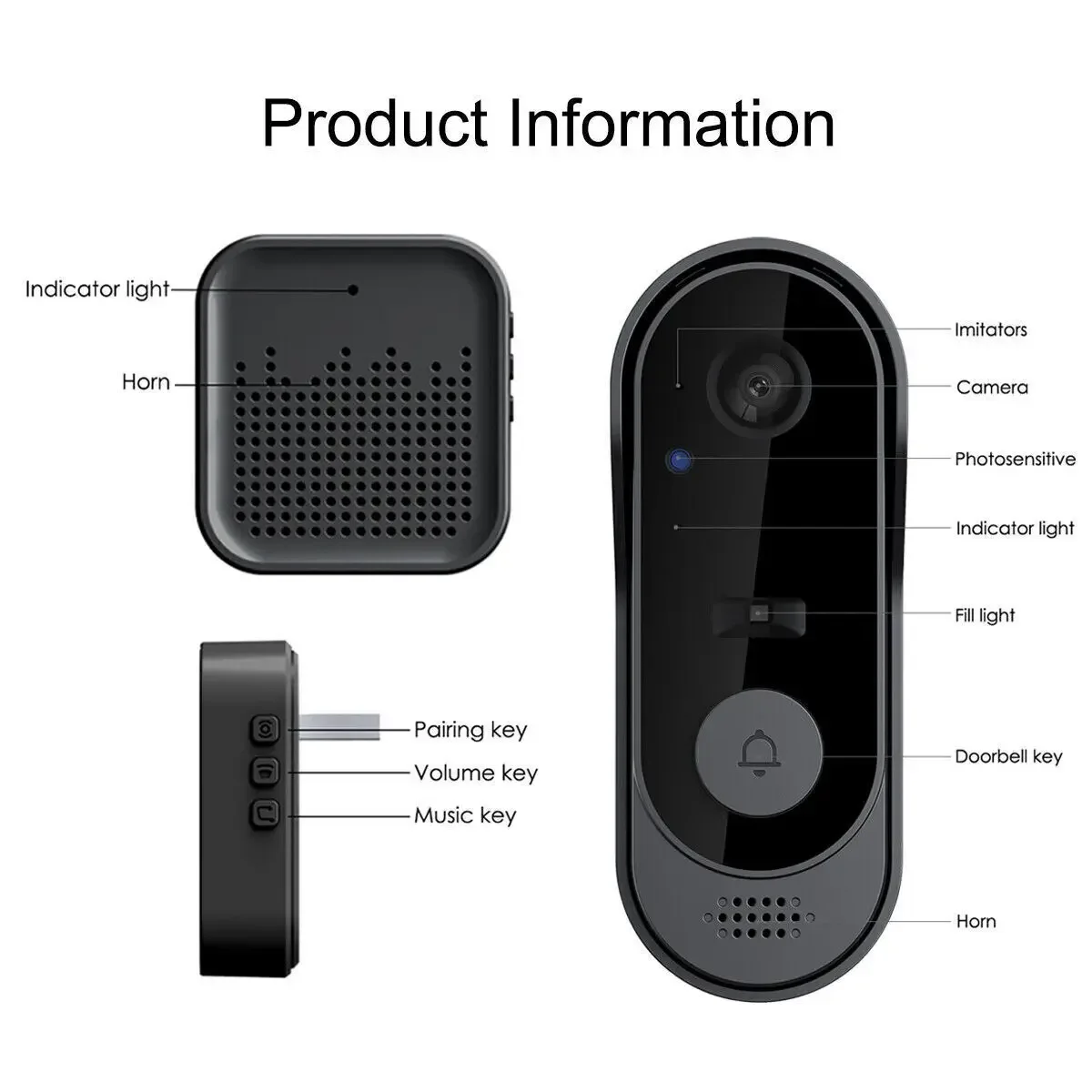 Tuya Doorbell With Camera Wireless Bundle Doorbell Smart Home WIFI HD Outdoor Phone Camera Security Video Intercom Night Vision - Image 20