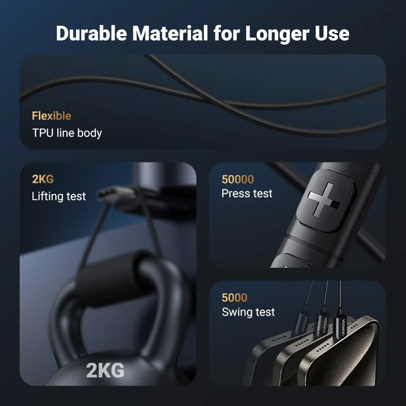 UGREEN 3.5mm USB Type C Wired Earbuds with Microphone, Wired Earphones in Ear Headphones HiFi Stereo,For Most with 3.5mm Jack - Image 5