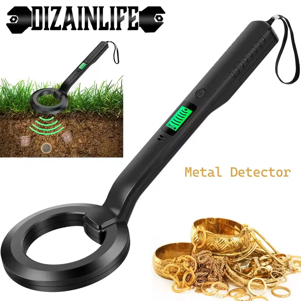 New Handheld Metal Detector With LED Display High Sensitivity Metal Scanner Gold Silver