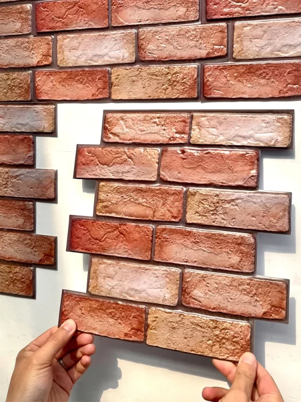 10Pcs Self Adhesive Waterproof 3D Wall Panels Peel and Stick Subway Tile Brick Wallpaper - Image 8