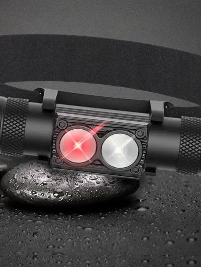 Newest LED Mini Headlamp High Power White Red Headlight 18650 Rechargeable USB Type-C