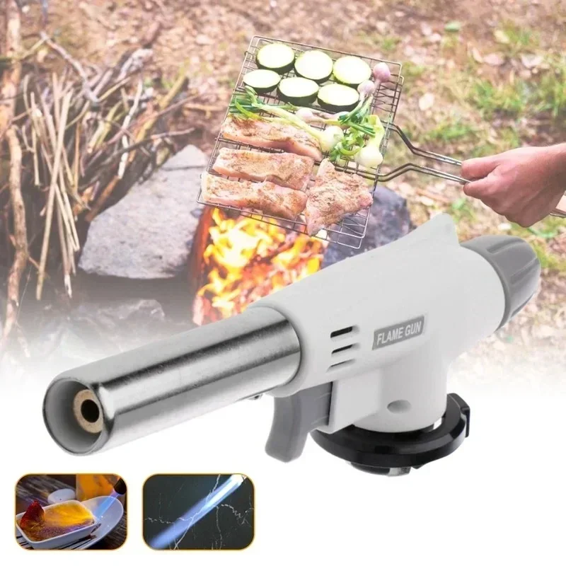 Camping Baking Barbecue Gas Torch Welding Fire Maker Lighter Butane Burner