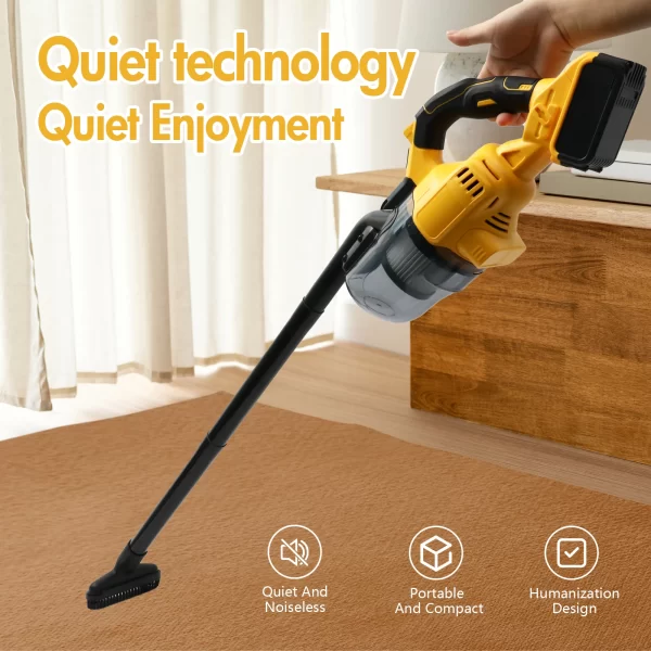 Vacuum Cleaner Cordless Handheld 20V Electric Vacuum Designed 500W Car Cleaning Hard Floor Household Appliance Carpets Household - Image 9
