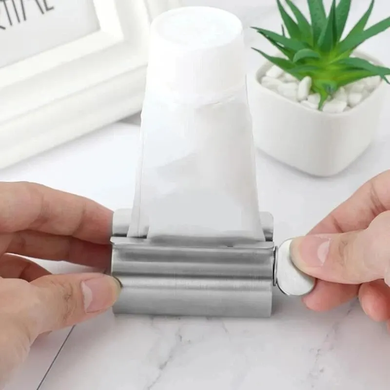 1pc Stainless Steel Wringer Roller Rotate Dispenser for Ointments Cosmetics Bathroom Accessories Toothpaste - Image 12