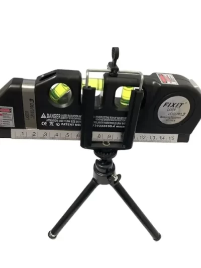 Laser Level Line Tool Multipurpose Laser Level Kit Standard Cross Line Lase 8 Feet Measure Tape Ruler With Metal Tripod Stand