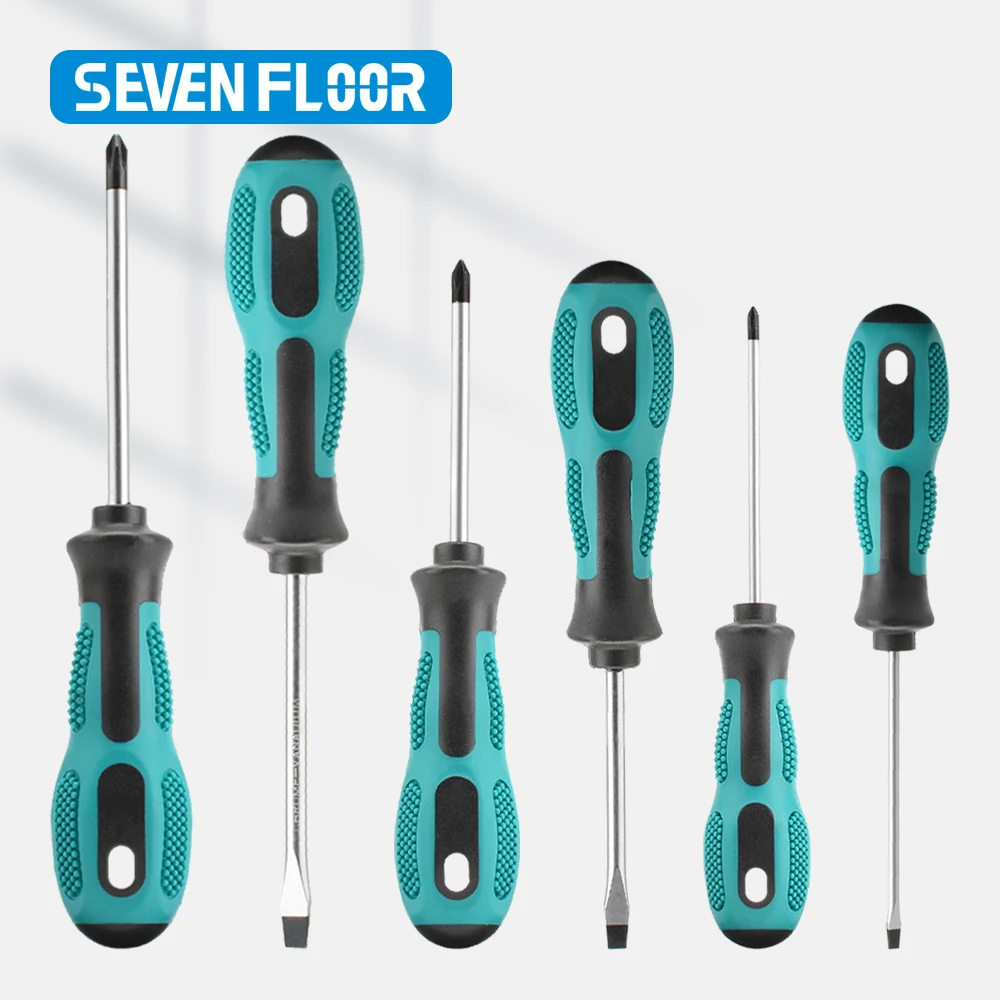 9/6Pcs Magnetic Screwdriver Set Heavy Duty Manual Cross Head Screwdriver Metric Flat Head Screwdriver - Image 10
