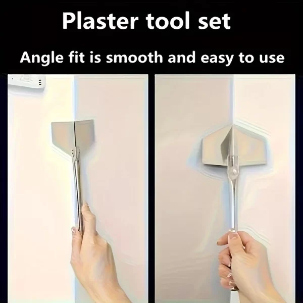 4pcs Stainless Steel Yin and Yang Horn Wall Corner Scraping Putty, Wall Corner Spatula - Image 7