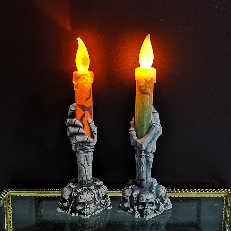 Halloween Skeletons Ghost Party Candles Pumpkin Party Happy Halloween