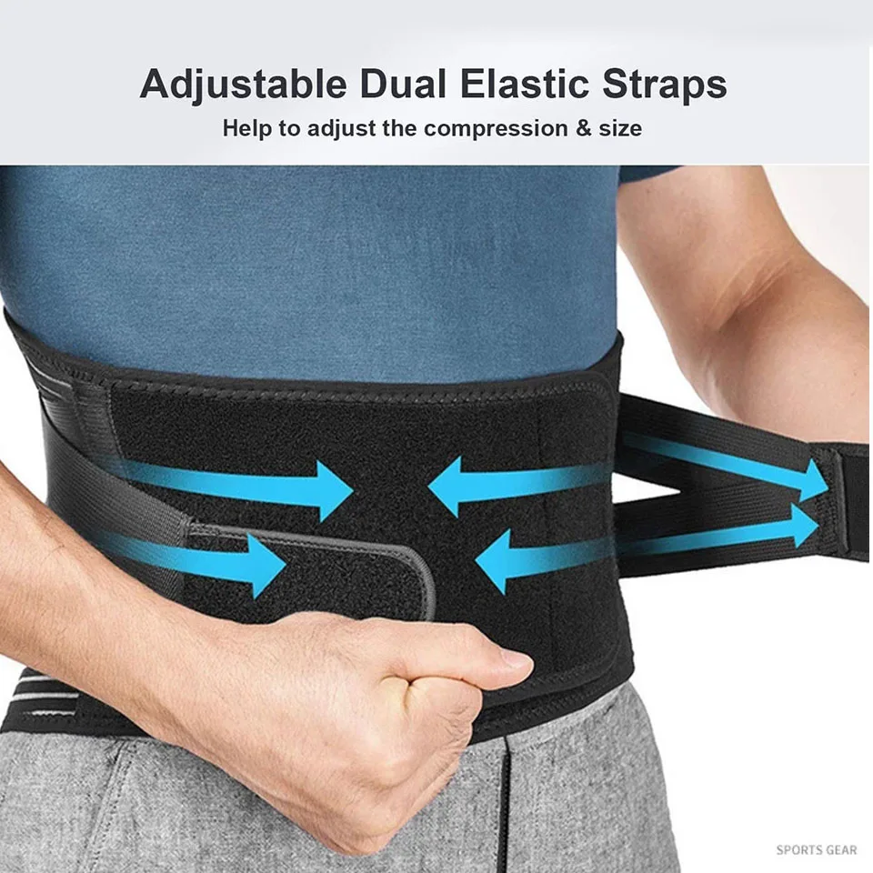 AOLIKES Lower Back Brace with 6 Stays Anti-skid Orthopedic lumbar Support Breathable Waist Support Belt - Image 12