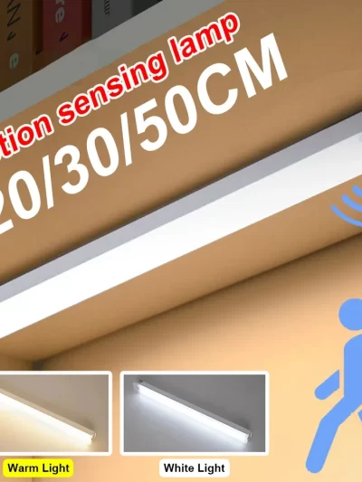 LED Motion Sensor Light Wireless LED Night Light Type C Rechargeable Light