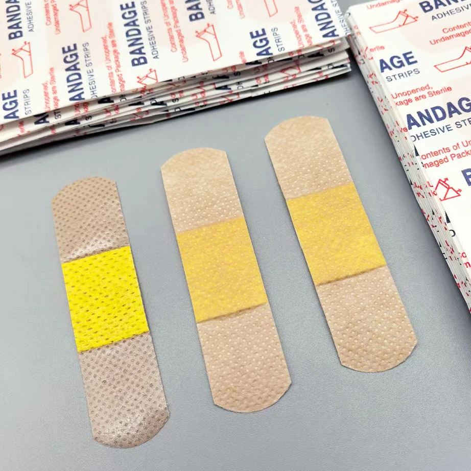 50/100Pcs Waterproof Breathable Cushion Adhesive Plaster Wound Hemostasis Sticker Band First Aid Medical Gauze Bandage band,aids - Image 4