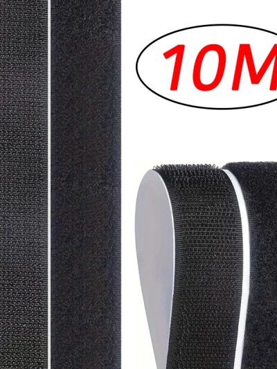 1-10M Velcros Self Adhesive Hook and Loop Tape Fastener House Diy Magic Tap Auto Double Sided Roll Strong Glue Home Strap Strips