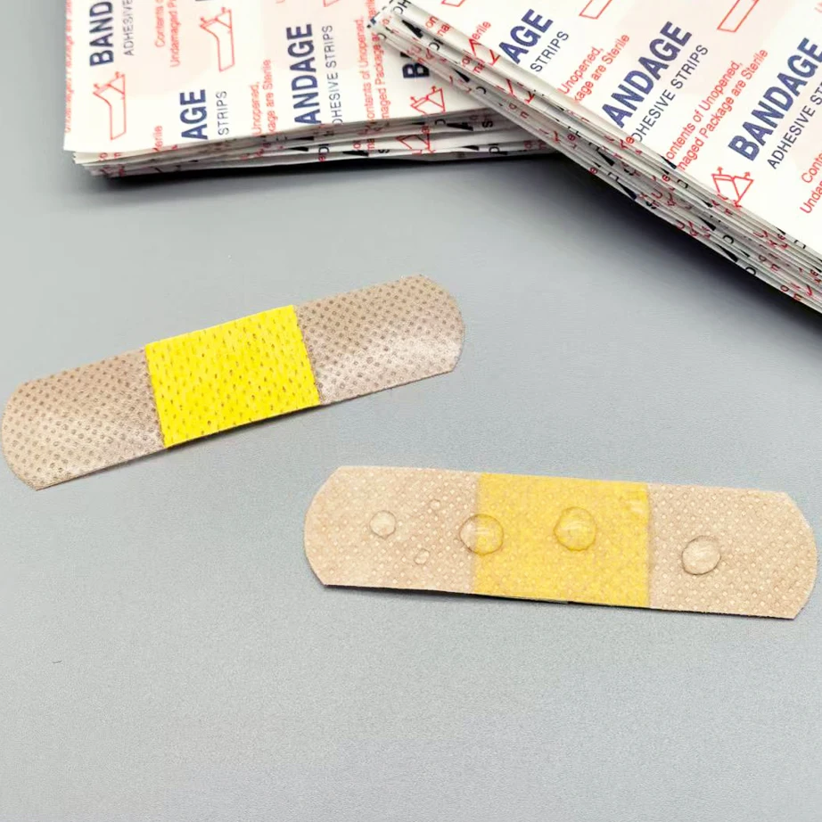50/100Pcs Waterproof Breathable Cushion Adhesive Plaster Wound Hemostasis Sticker Band First Aid Medical Gauze Bandage band,aids - Image 5