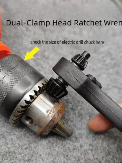 1pc Electric Drill Special Chuck Key Wrench Labor saving 2-in-1 Ratchet Quick Disassembly Three-jaw
