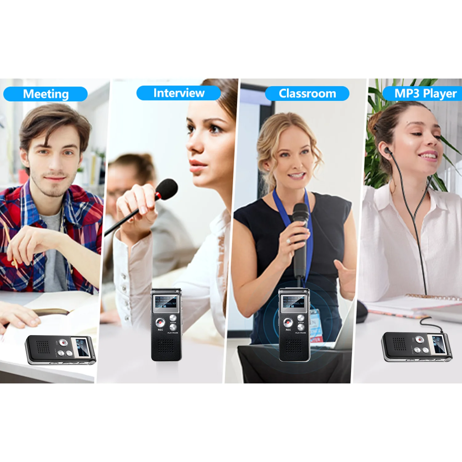 Digital Voice Recorder Voice Activated Recorder Mini Voice Recorder - Image 6