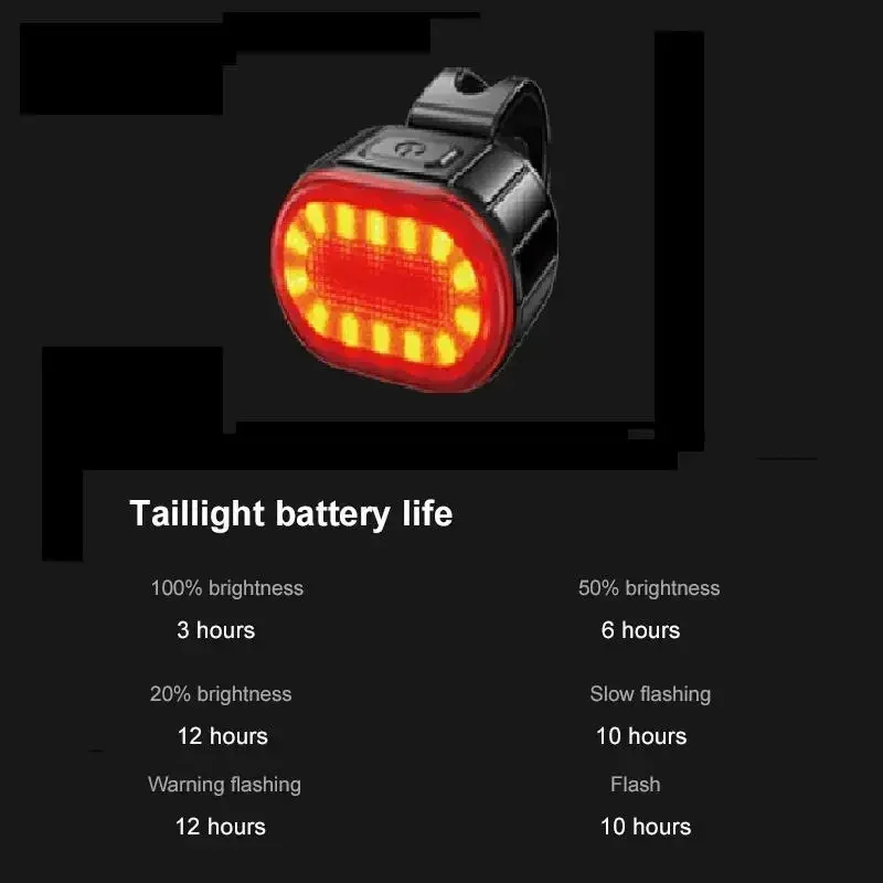 Ultra-bright Bicycle Lights Suitable For Night Riding, Rechargeable Multi-mode Waterproof Taillights, Bicycle Accessories - Image 13