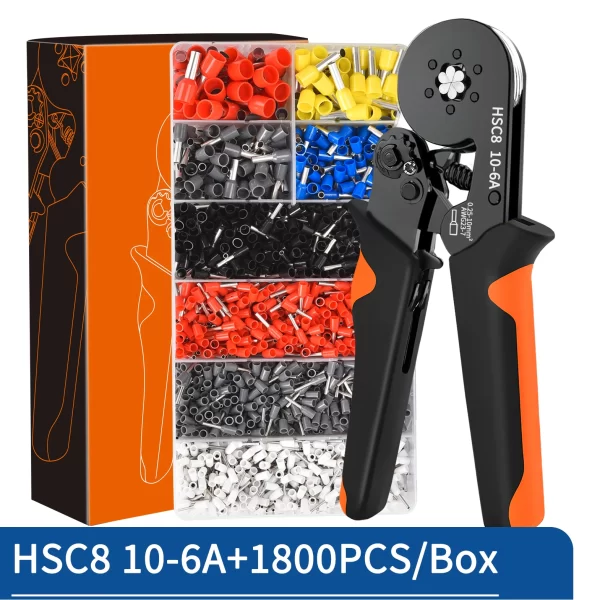 Crimping Pliers Ferrule Sleeves Tubular Terminal Tools HSC8 6-4 10-6 16-6 Wire Crimper Household Electrical Sets Terminal - Image 14
