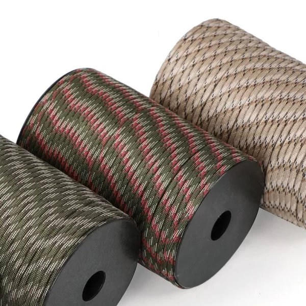 100M 550 Military Standard 9-Core Paracord Rope 4mm Outdoor Parachute Cord - Image 3