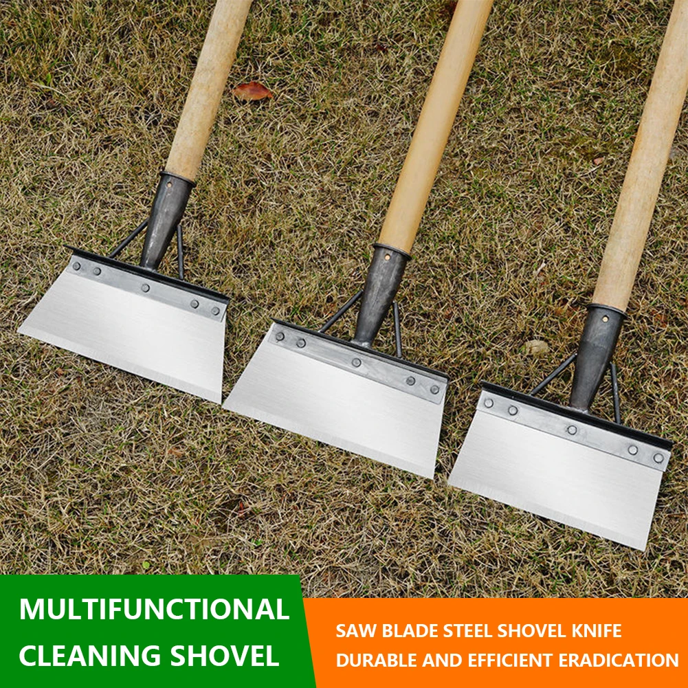 Multifunctional Outdoor Cleaning Shovel Saw Blade Steel Blade Flat Head Shovel - Image 3