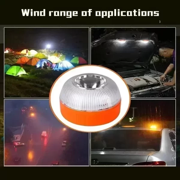 Led Car Emergency Light V16 Flashing Light Magnetic Induction Road Accident Light Portable Strobe Warning Light - Image 16