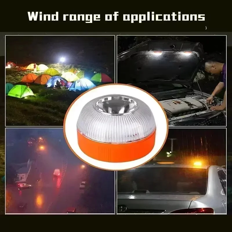 Led Car Emergency Light V16 Flashing Light Magnetic Induction Road Accident Light Portable Strobe Warning Light - Image 16