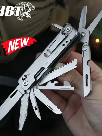 BHBT 14-in-1 EDC Multitool Scissors Outdoor Camping Equipment Portable Survival Hand Tools