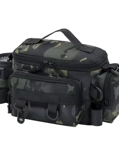 Multifunctional Fishing Tackle Shoulder Bag Storage Bag Portable Fishing Rod Holder