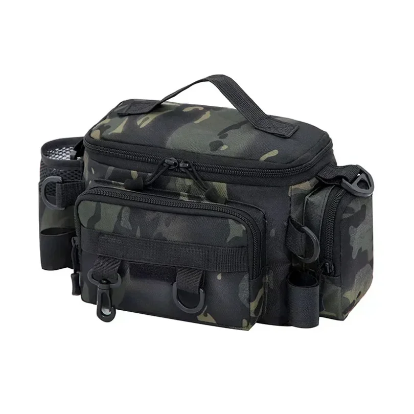 Multifunctional Fishing Tackle Shoulder Bag Storage Bag Portable Fishing Rod Holder