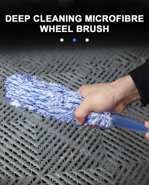SEAMETAL Plush Car Wheel Hub Brush Anti-Slip Plastic Handle Auto Wheel Tire Rim Brush Cleaning Tool Car Washing Accessories - Image 11