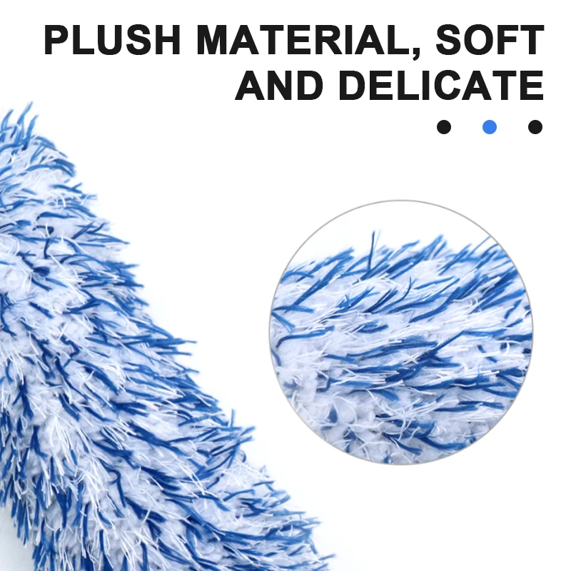 SEAMETAL Plush Car Wheel Hub Brush Anti-Slip Plastic Handle Auto Wheel Tire Rim Brush Cleaning Tool Car Washing Accessories - Image 5